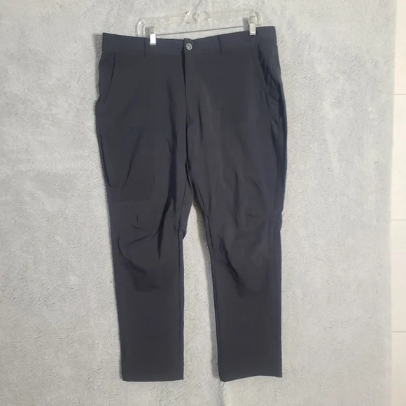 Hi-Tec Black Pants Classic Straight Leg - Picture 1 of 10